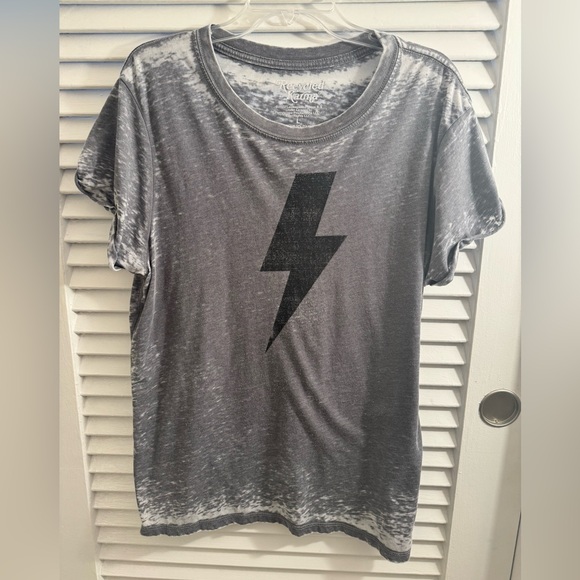 Recycled Karma Tops - Recycled Karma AC-DC Tee Shirt - Size Large